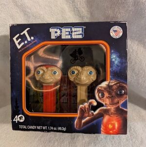 PEZ E.T. Candy Dispenser Set 40 Anniversary Nwot